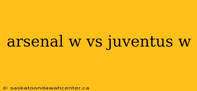 arsenal w vs juventus w