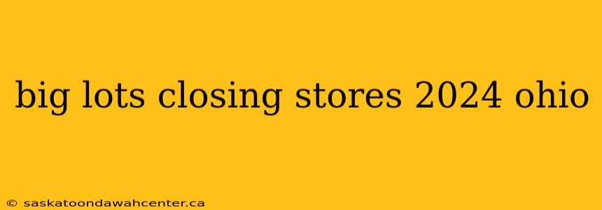 big lots closing stores 2024 ohio