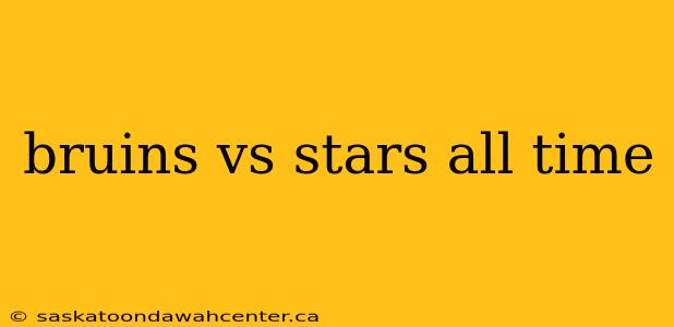 bruins vs stars all time