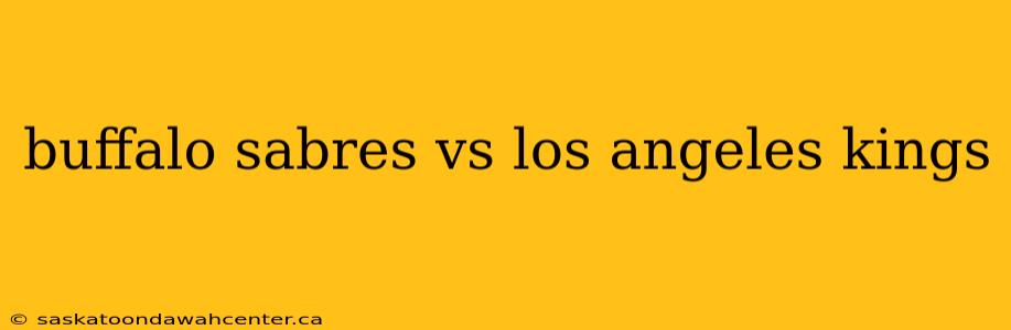 buffalo sabres vs los angeles kings