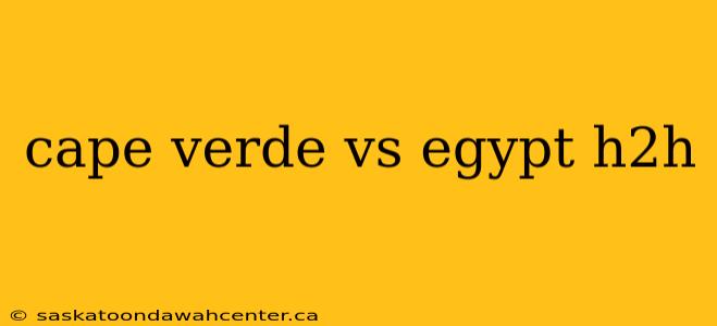 cape verde vs egypt h2h