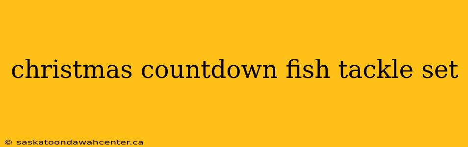 christmas countdown fish tackle set