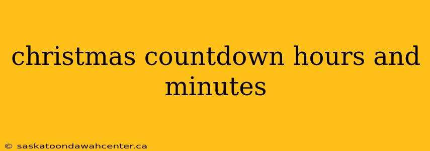 christmas countdown hours and minutes