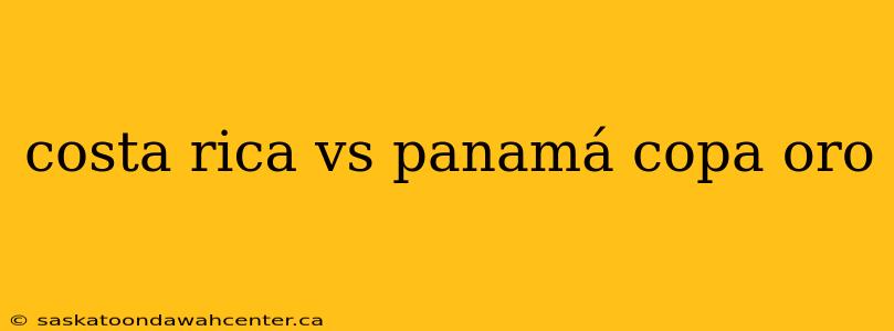 costa rica vs panamá copa oro