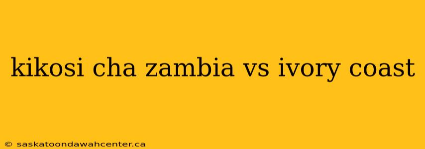 kikosi cha zambia vs ivory coast