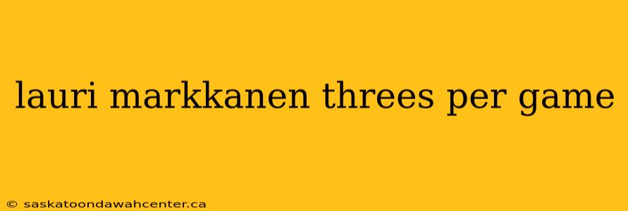 lauri markkanen threes per game