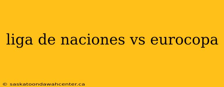 liga de naciones vs eurocopa