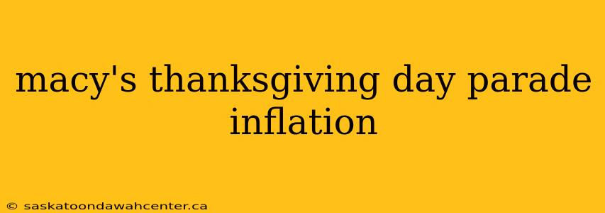 macy's thanksgiving day parade inflation