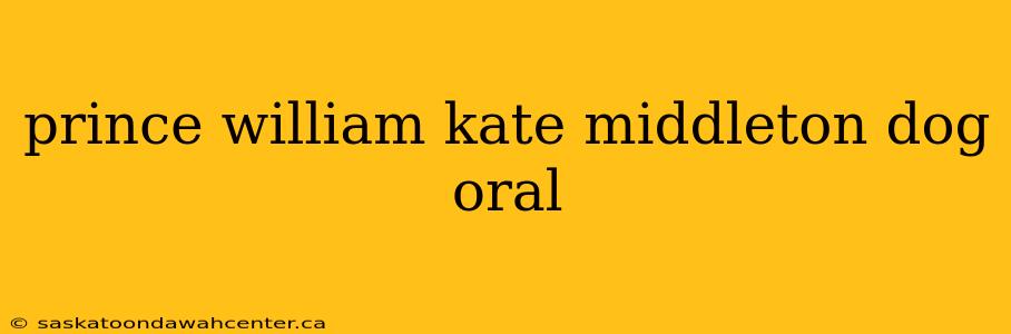 prince william kate middleton dog oral