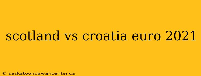 scotland vs croatia euro 2021