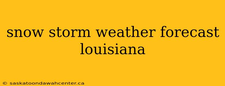 snow storm weather forecast louisiana