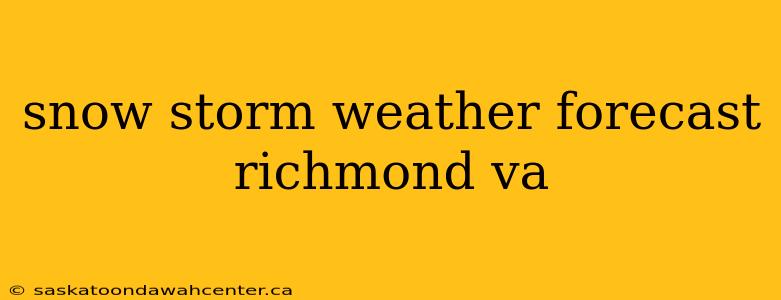 snow storm weather forecast richmond va