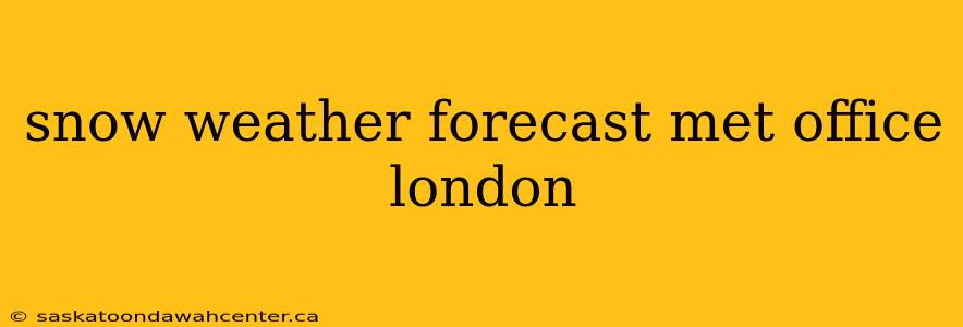 snow weather forecast met office london