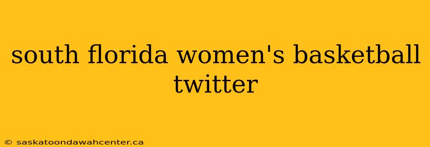 south florida women's basketball twitter