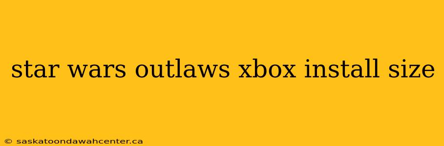 star wars outlaws xbox install size